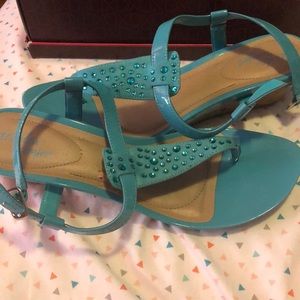 Dexflex Comfort Teal Wedges Size 11